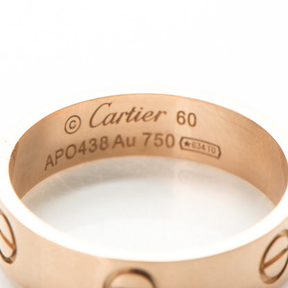 Cartier 18K Pink Gold 5.5mm LOVE Ring 60 9 4 of 5