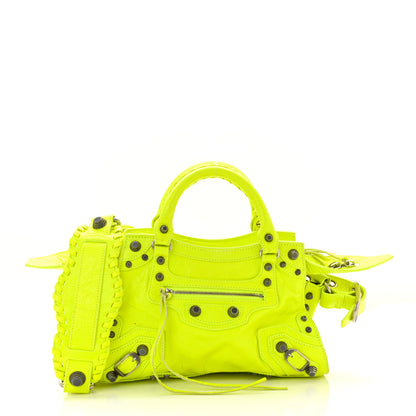 Balenciaga Agneau Arena Neo Cagole Handbag XS Fluo Yellow 3 of 11