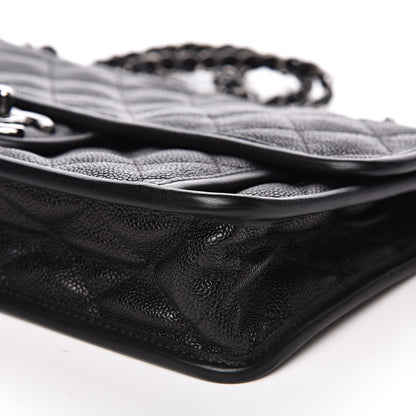 Chanel Caviar Quilted Medium French Riviera Flap Black 9 of 11