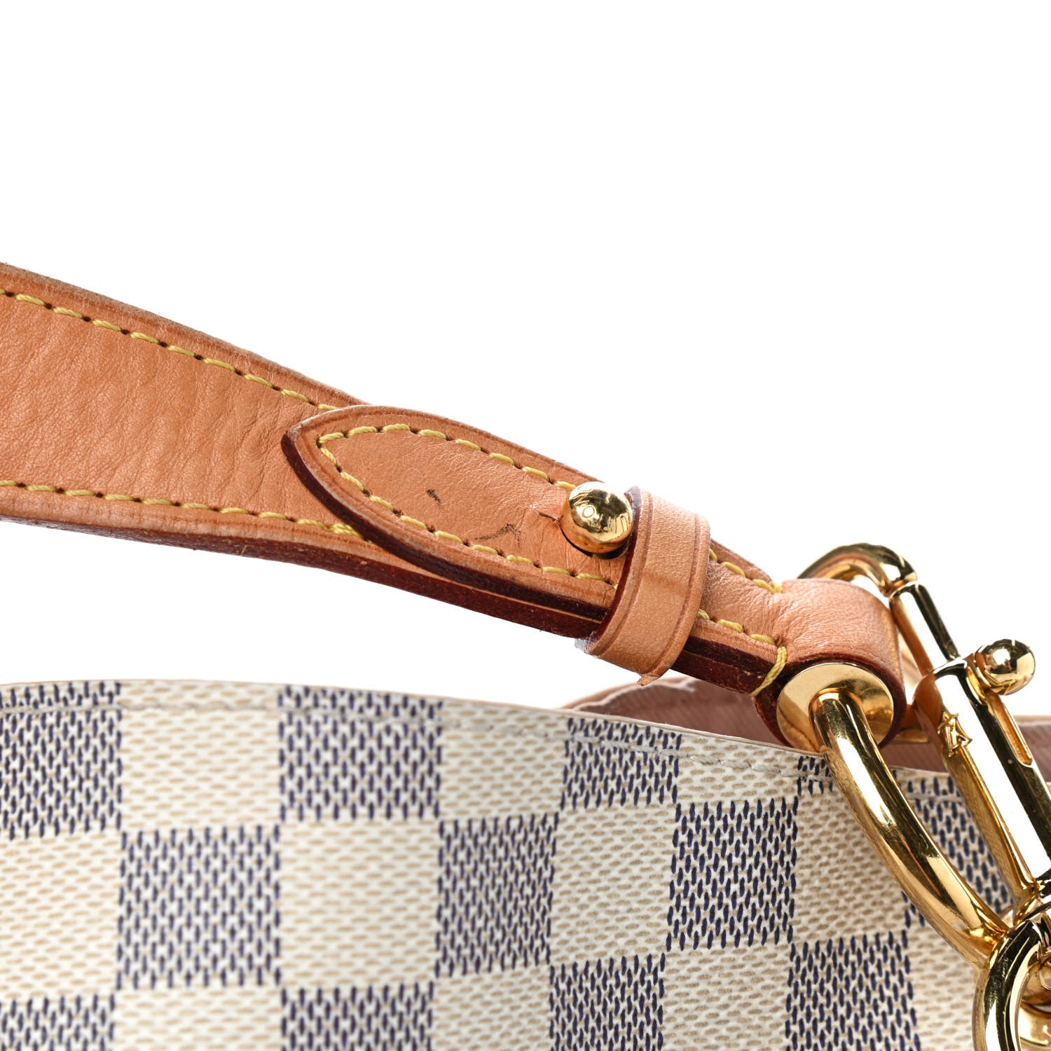 Louis Vuitton Damier Azur Graceful MM Rose Ballerine 11 of 11