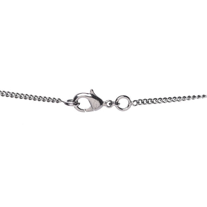 Chanel Crystal Large CC Necklace Silver 5 of 6