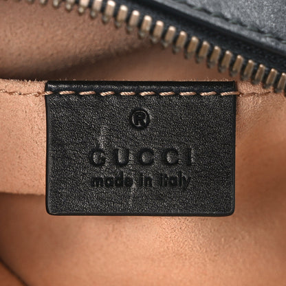 Gucci Calfskin Matelasse GG Marmont Belt Bag 85 34 Black 6 of 12