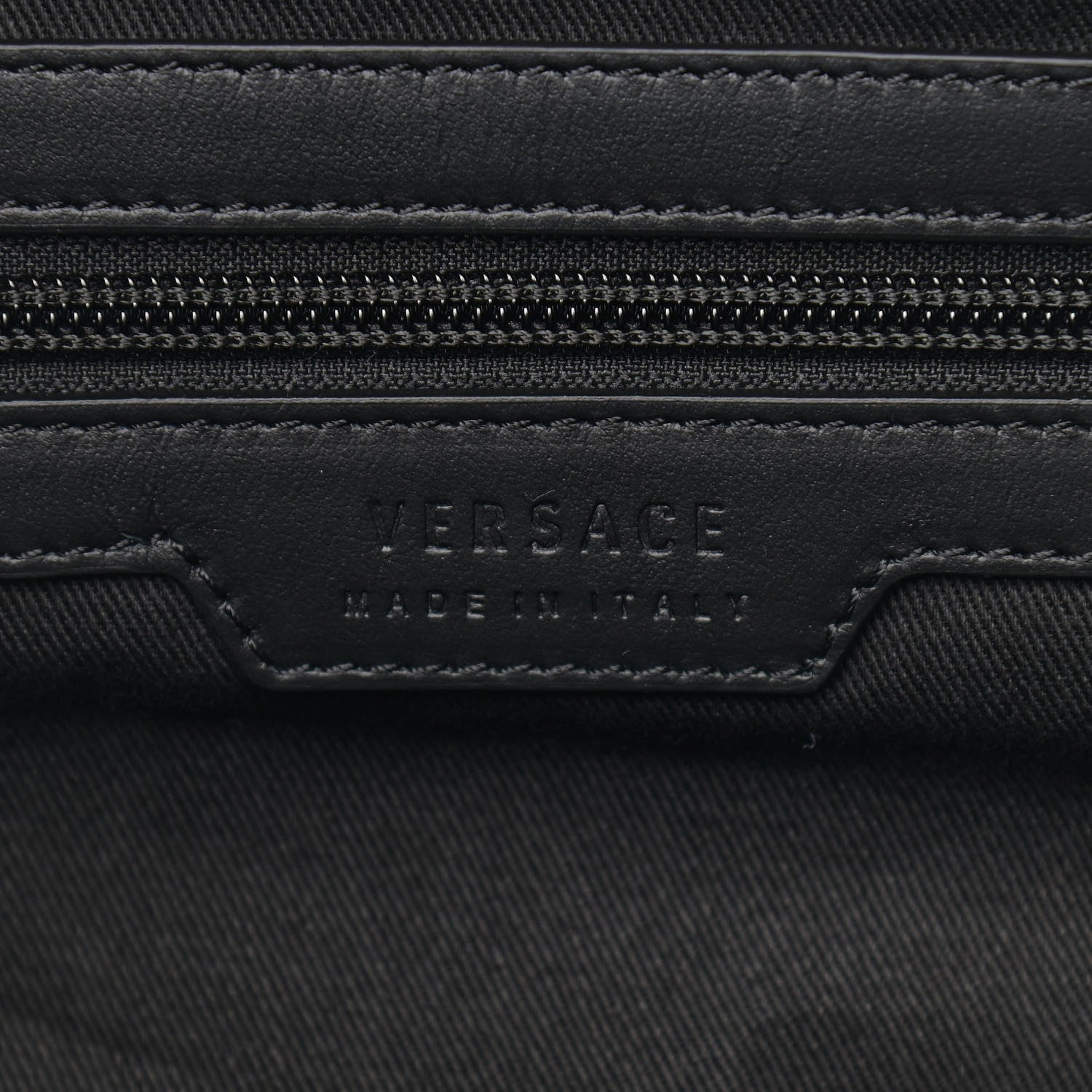 Versace Canvas Nylon Quilted Palazzo Duffle Bag Navy Black 6 of 8