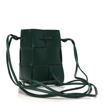 Bottega Veneta Nappa Maxi Intrecciato Mini Cassette Bucket Bag Raintree 3 of 9