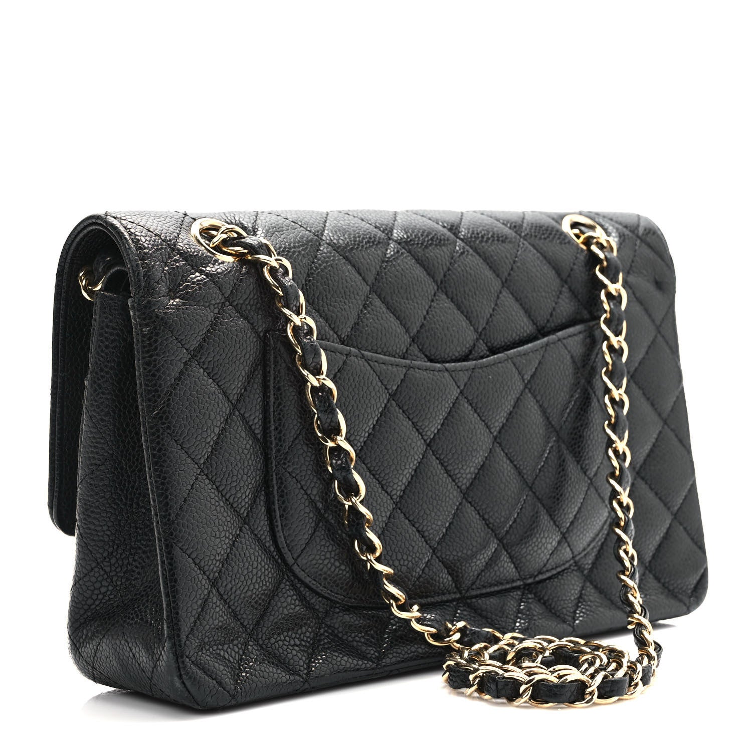 Chanel Caviar Quilted Medium Double Flap Black 3 of 9