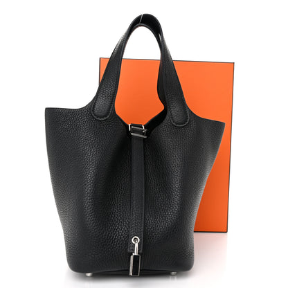 Hermes Taurillon Clemence Picotin Lock 18 PM Black 11 of 11
