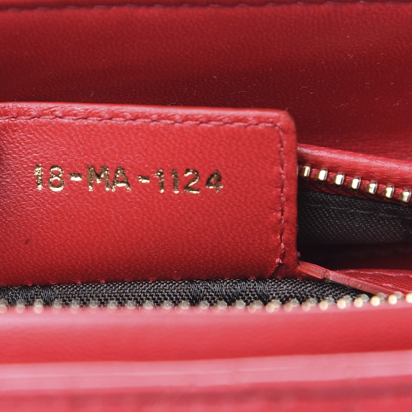 Lambskin Cannage Medium Lady Dior Red
