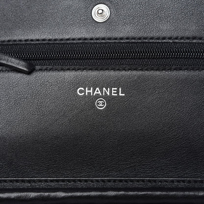 Chanel Caviar Timeless CC Wallet On Chain WOC Black 8 of 11