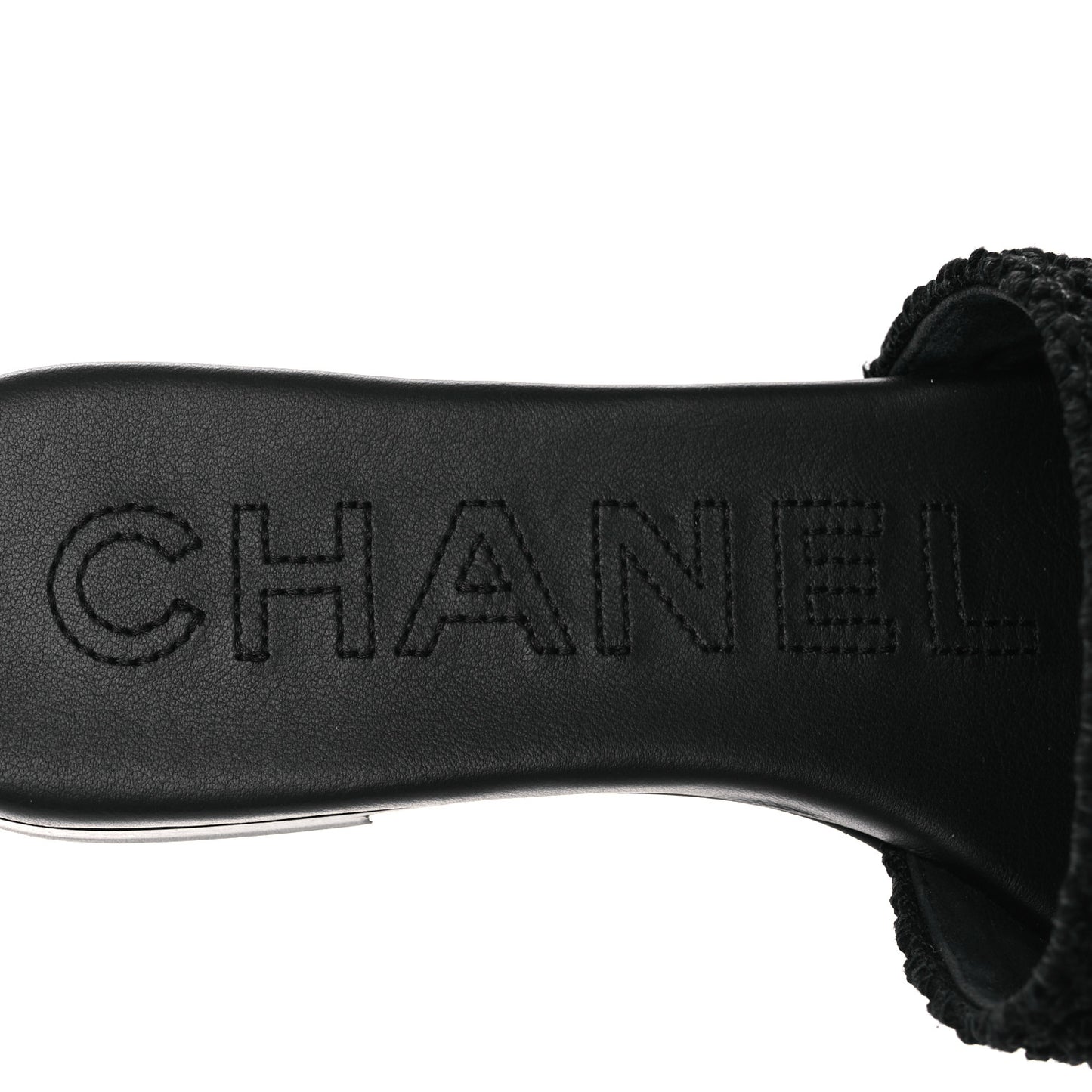Crochet CC Mules Sandals 38.5 Black