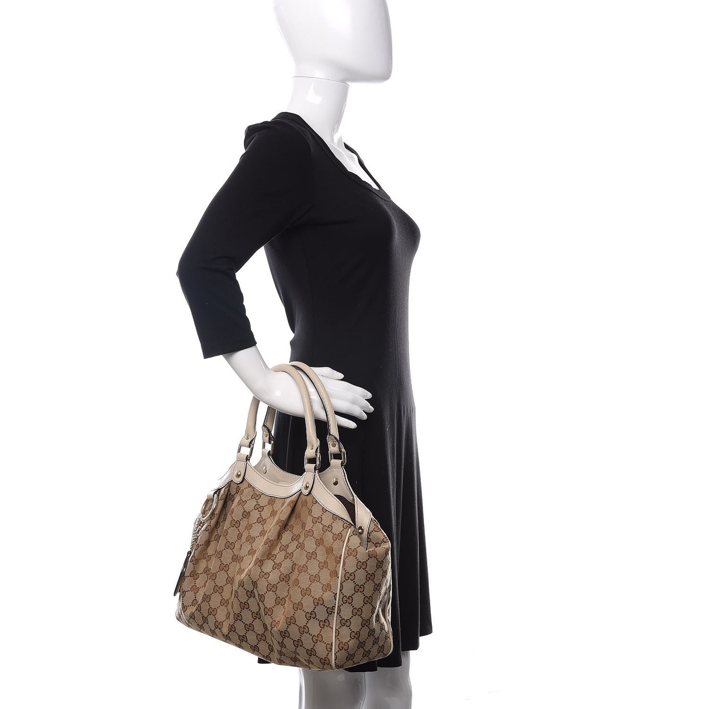 Monogram Medium Sukey Tote Off White