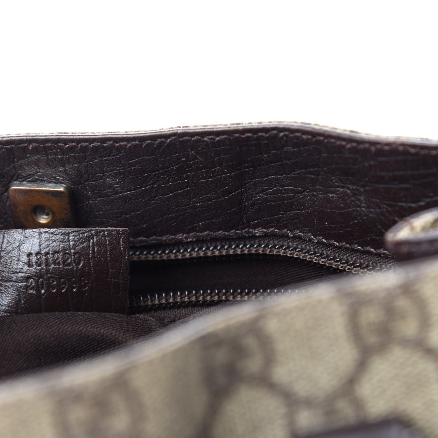 GG Plus Monogram Small Vertical Tote Dark Brown