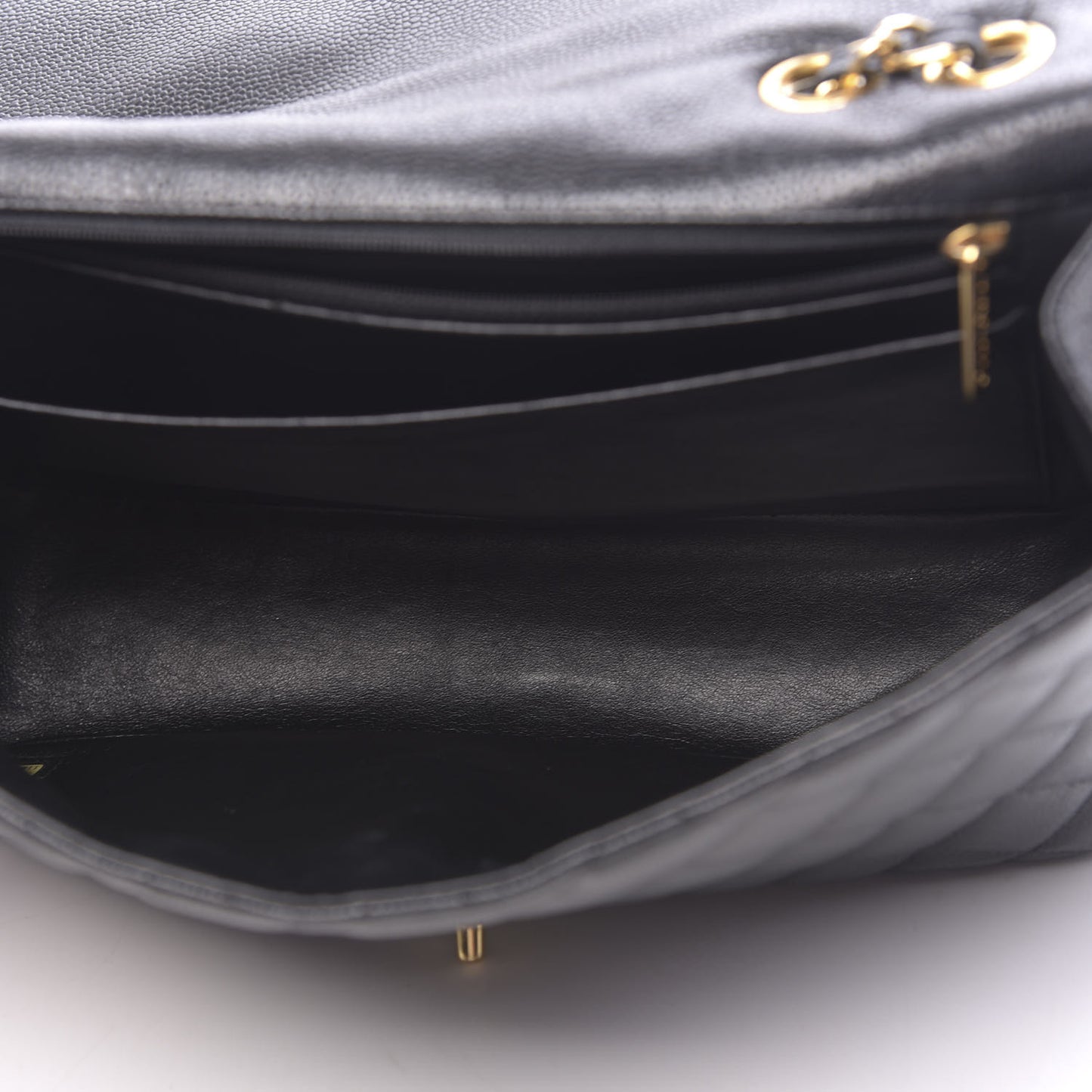 Caviar Quilted Jumbo Single Flap Black