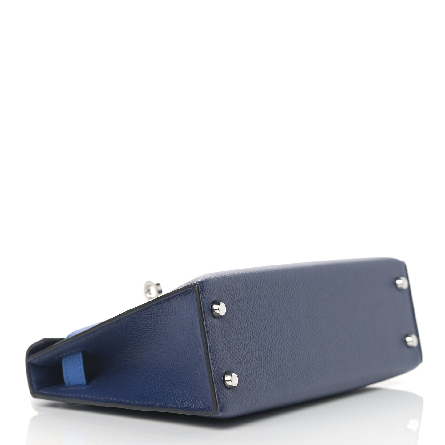 Epsom Mini Kelly Sellier 20 Bleu Saphir Bleu France Black