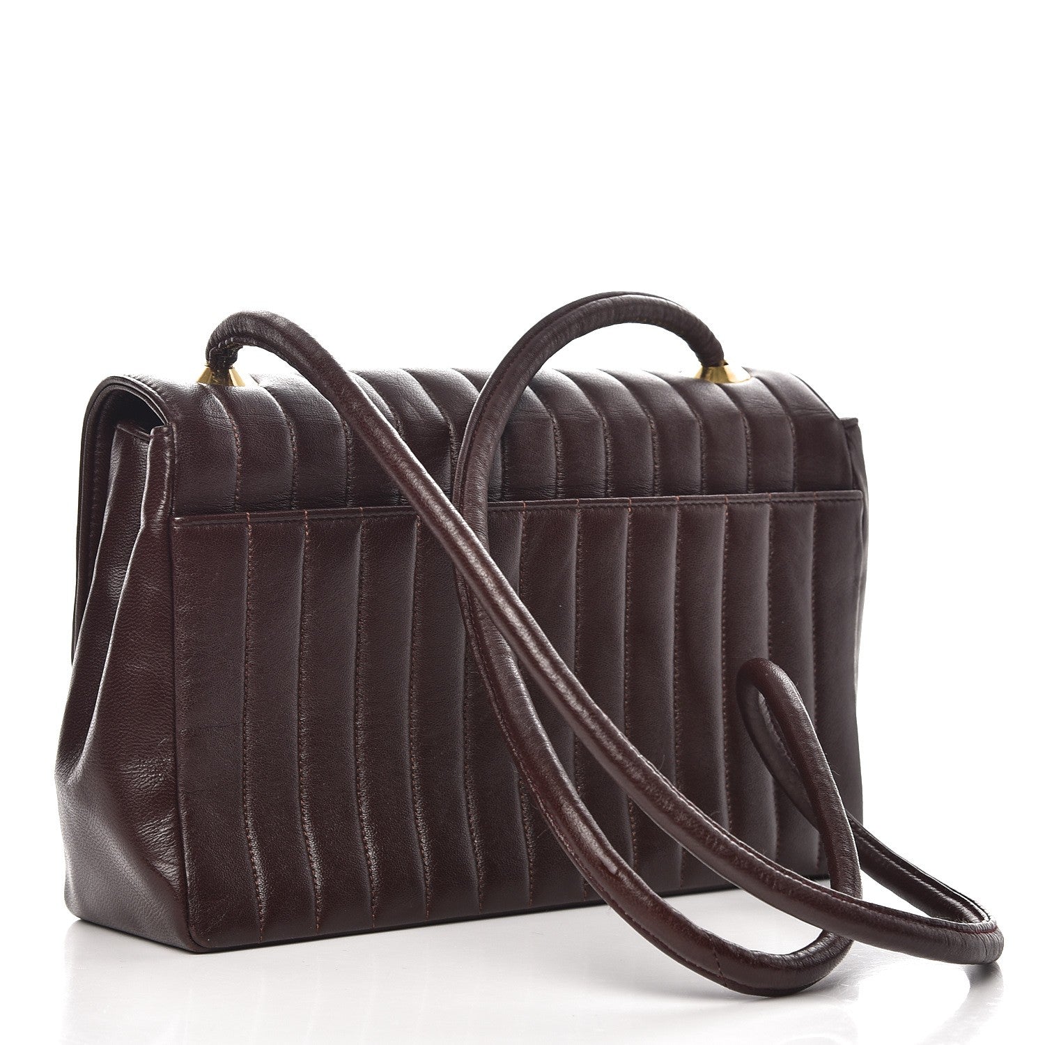 Chanel Lambskin Vertical Quilt Medium Flap Brown 3 of 12
