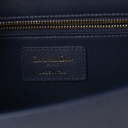 Christian Dior Grained Calfskin 30 Montaigne Chain Flap Bag Navy 6 of 12