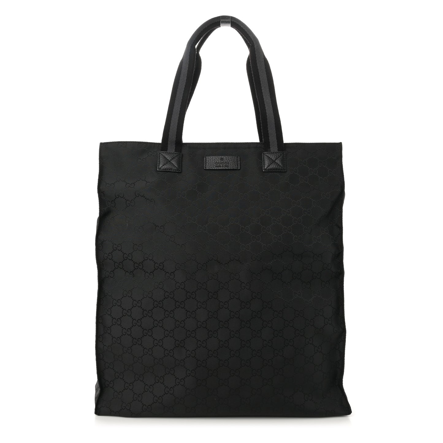 Nylon Monogram Vertical Tote Black
