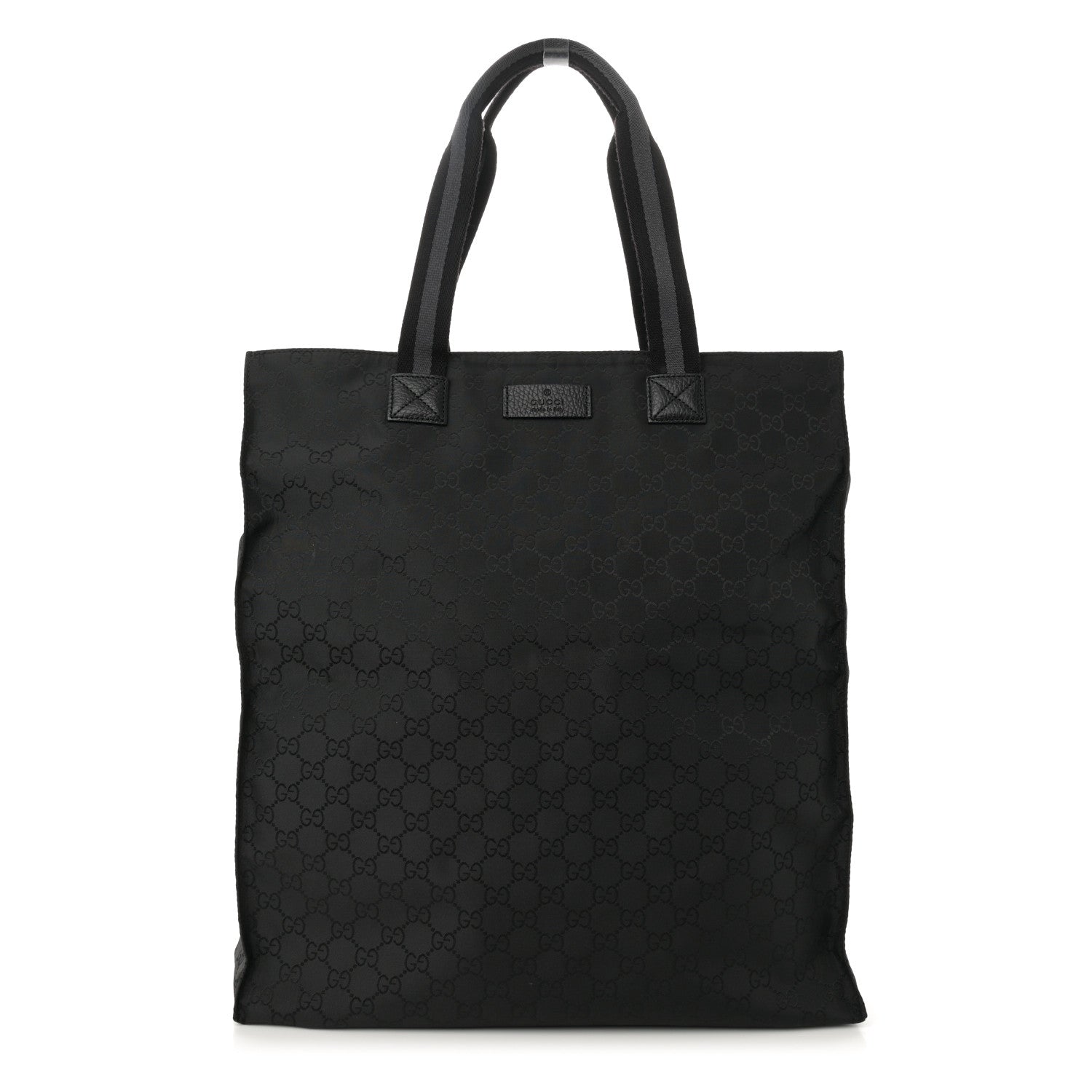 Gucci Nylon Monogram Vertical Tote Black 1 of 11