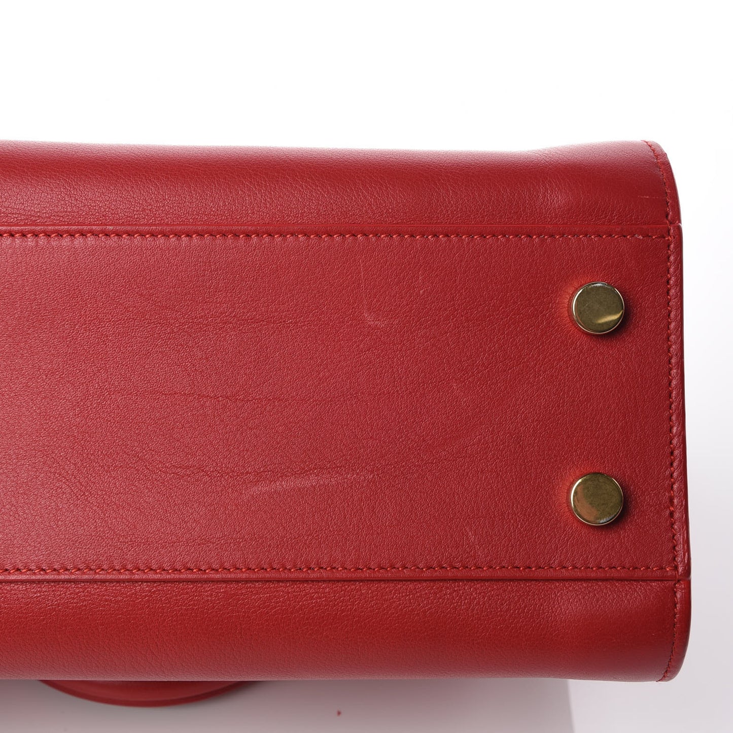 Calfskin Baby Monogram Cabas Red