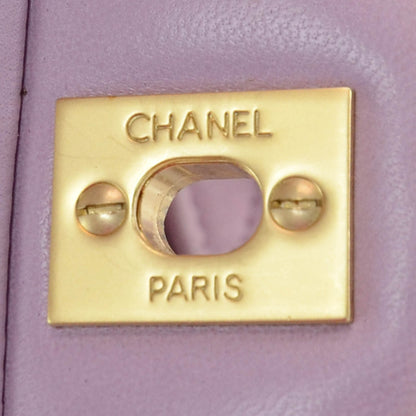 Chanel Lambskin Quilted Small Double Flap Lilac 5 of 9
