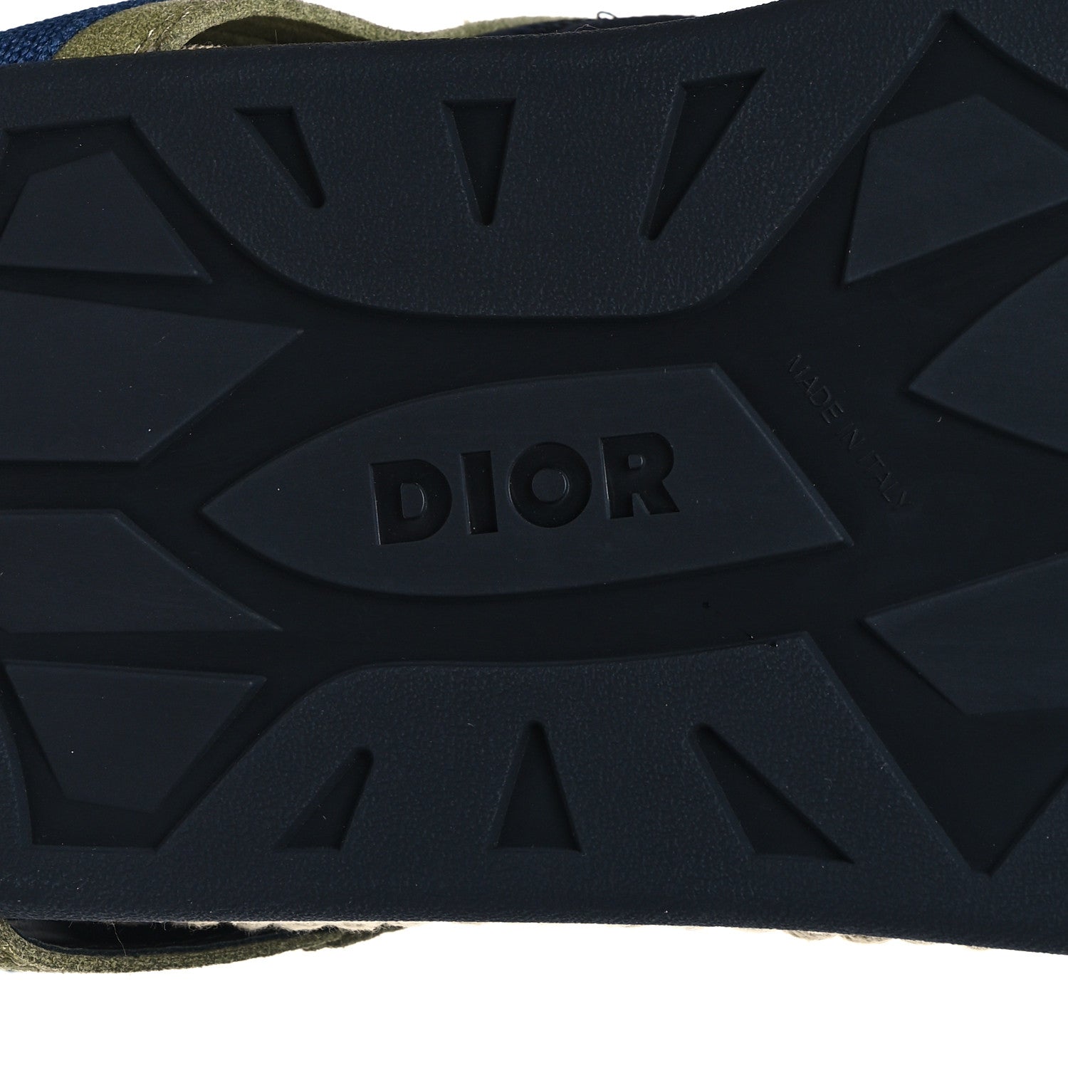 Christian Dior Suede Technical Fabric Mens Atlas Sandals 46 Green Beige 3 of 8