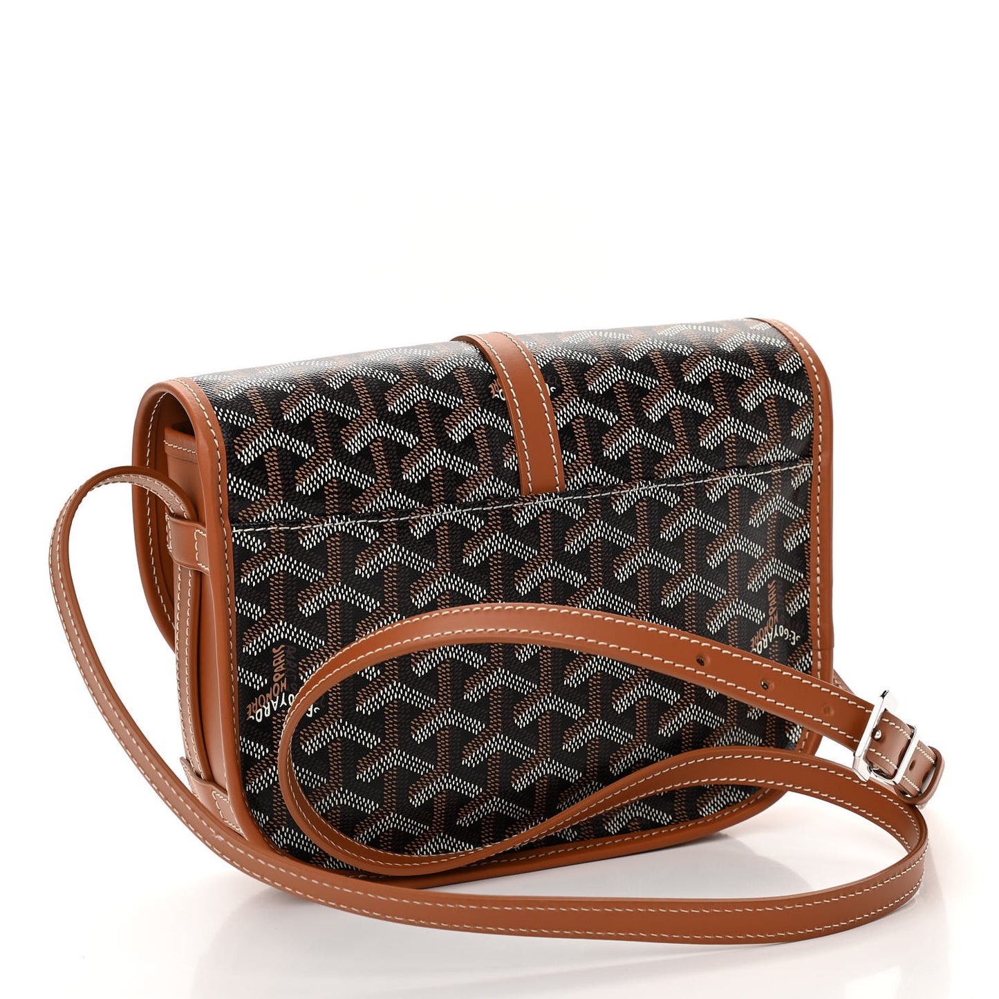 Goyardine Belvedere II PM Messenger Bag Black Gold