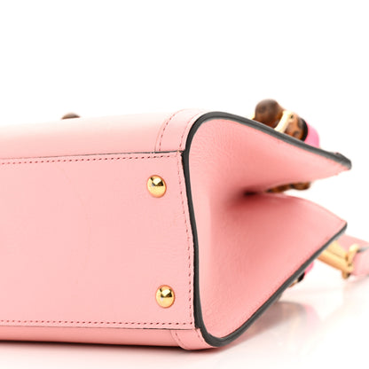 Gucci Wonka Grain Calfskin Mini Diana Tote Bag Wild Rose Fuxia Fluo 10 of 10