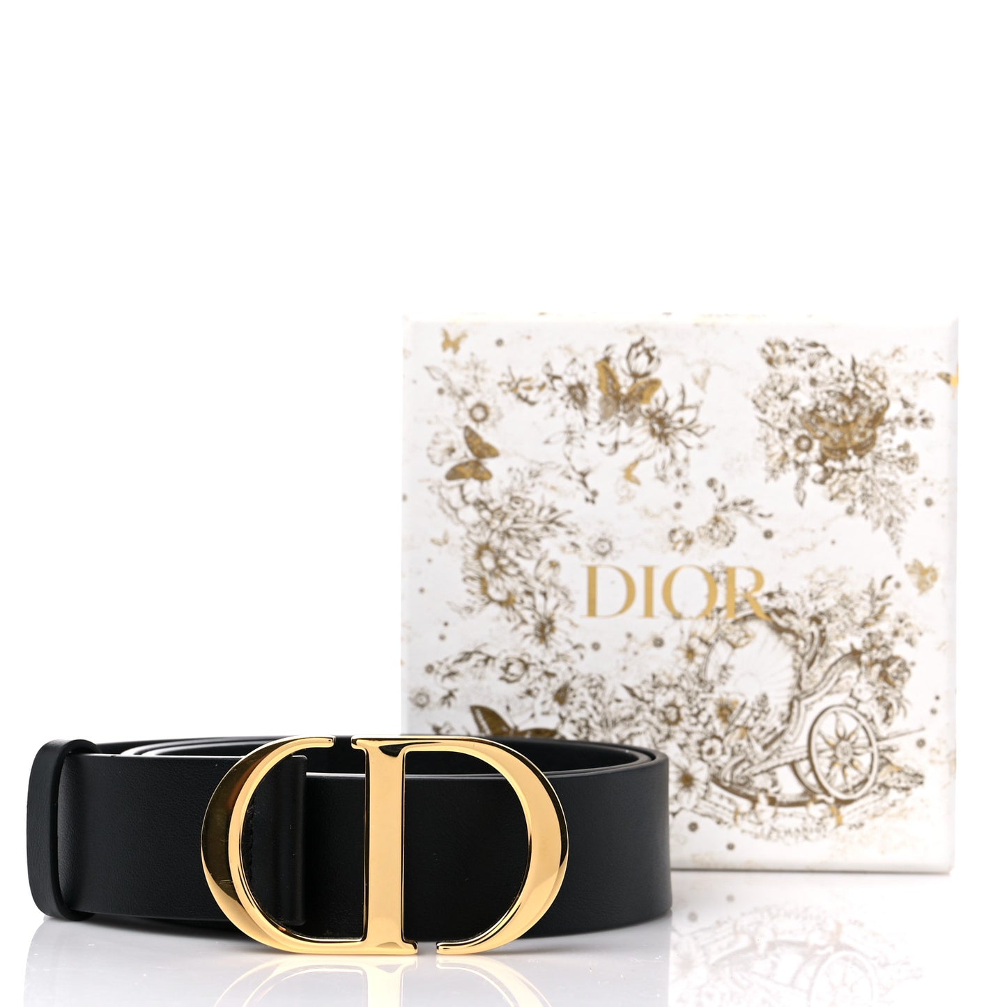 Calfskin 35mm Montaigne Belt 85 34 Black