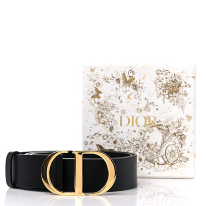 Christian Dior Calfskin 35mm Montaigne Belt 85 34 Black 6 of 6