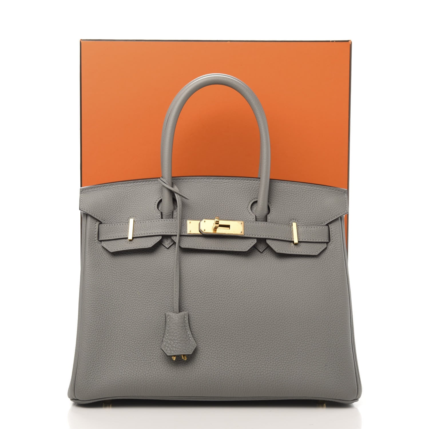 Hermes Togo Birkin 30 Gris Mouette 11 of 11