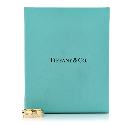 Tiffany 18K Yellow Gold Diamond Modern Keys Ring 50 5.5 5 of 5