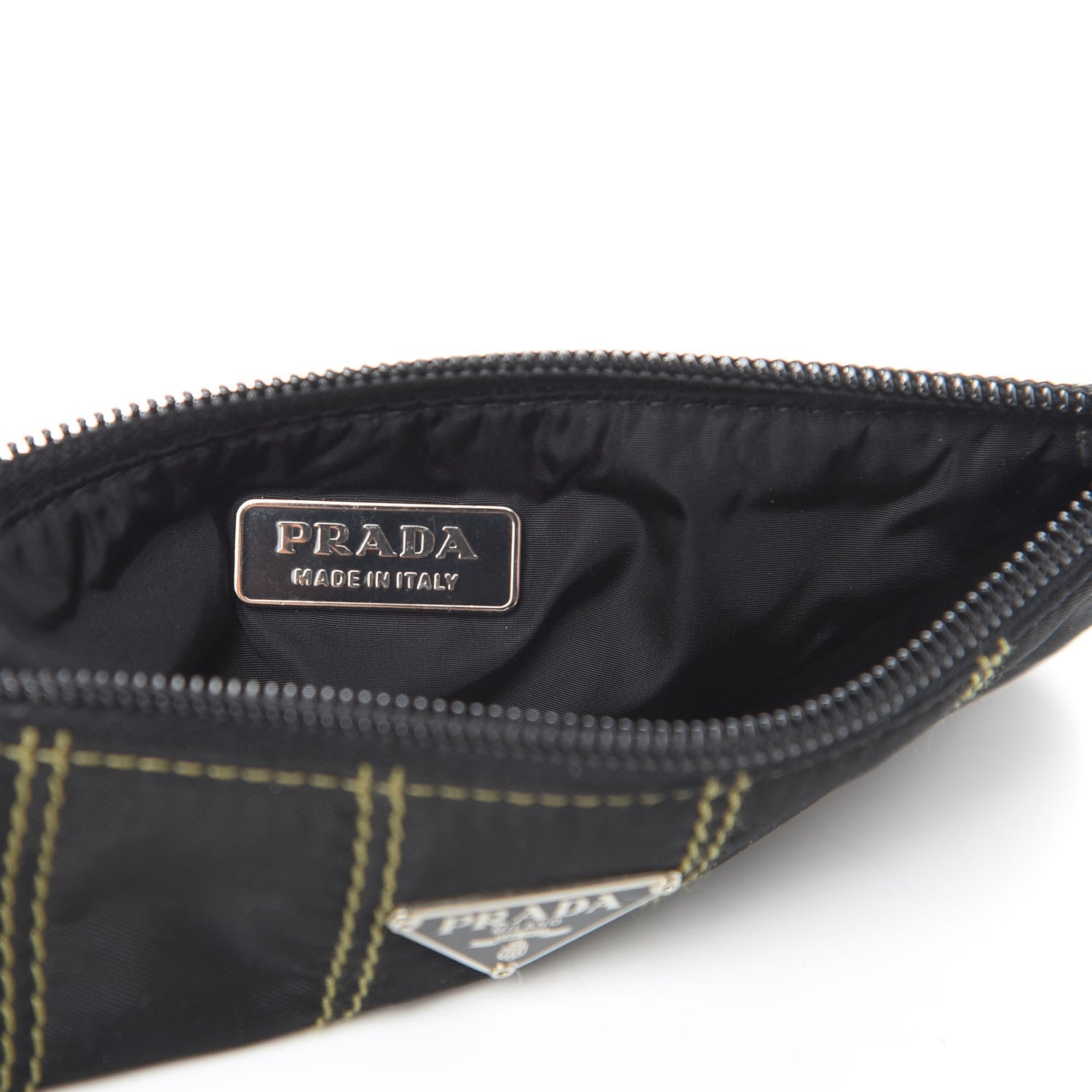 Prada Tessuto Nylon Cosmetic Pouch Black 6 of 7
