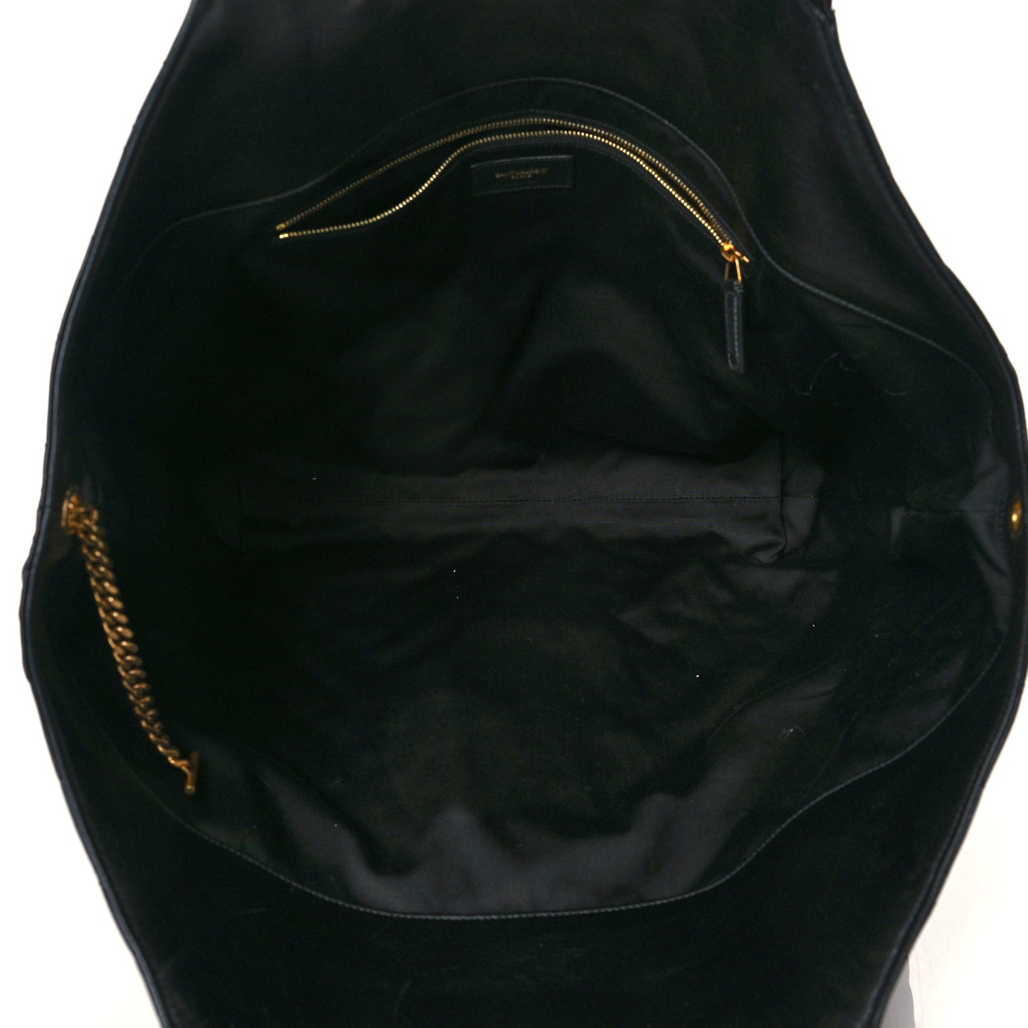 Lambskin Quilted Maxi Icare Shopping Tote Black
