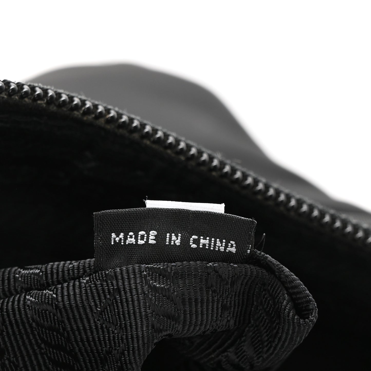 Tessuto Nylon Saffiano Flat Messenger Bag  Black