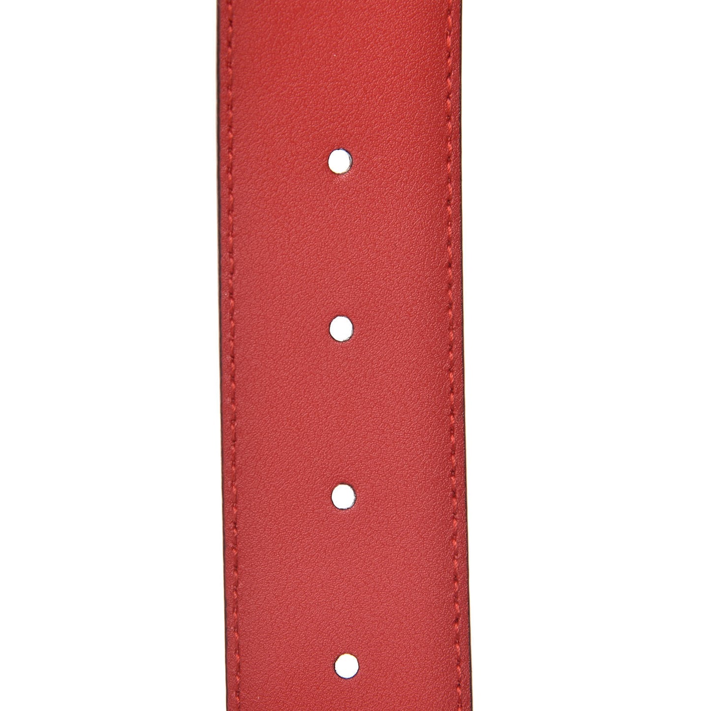Moon Calfskin Interlocking G 37mm Belt 95 38 Vibrant Red