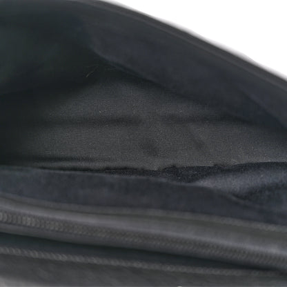 Saint Laurent Sheepskin Matelasse Chevron Monogram Monochrome Large College Satchel Black 9 of 21