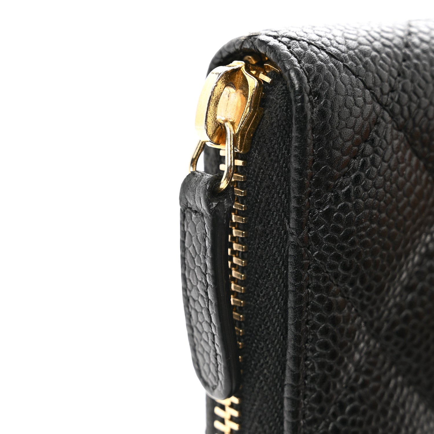 Chanel Caviar Quilted Large Gusset Zip Around Wallet Black 10 of 10