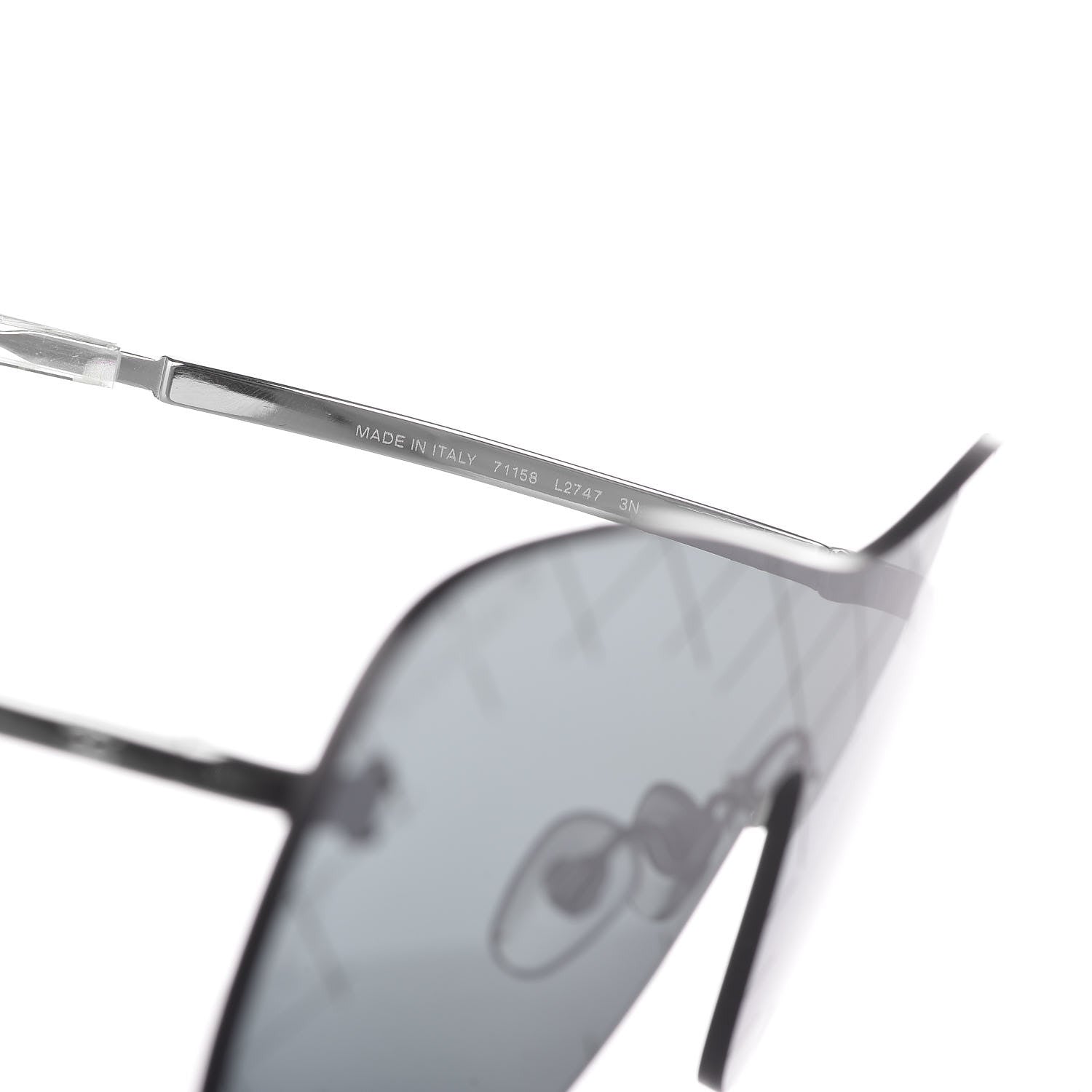 Chanel Shield Runway Sunglasses 4215 Silver Grey 7 of 9