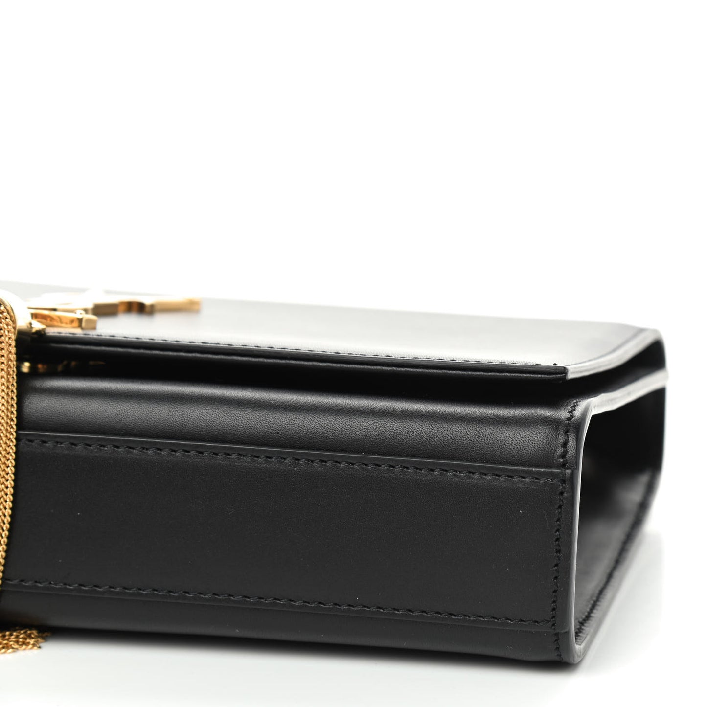 Smooth Calfskin Medium Classic Monogram Kate Tassel Satchel Black