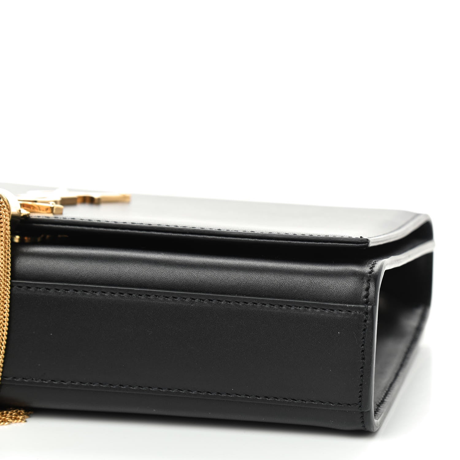 Saint Laurent Smooth Calfskin Medium Classic Monogram Kate Tassel Satchel Black 7 of 8