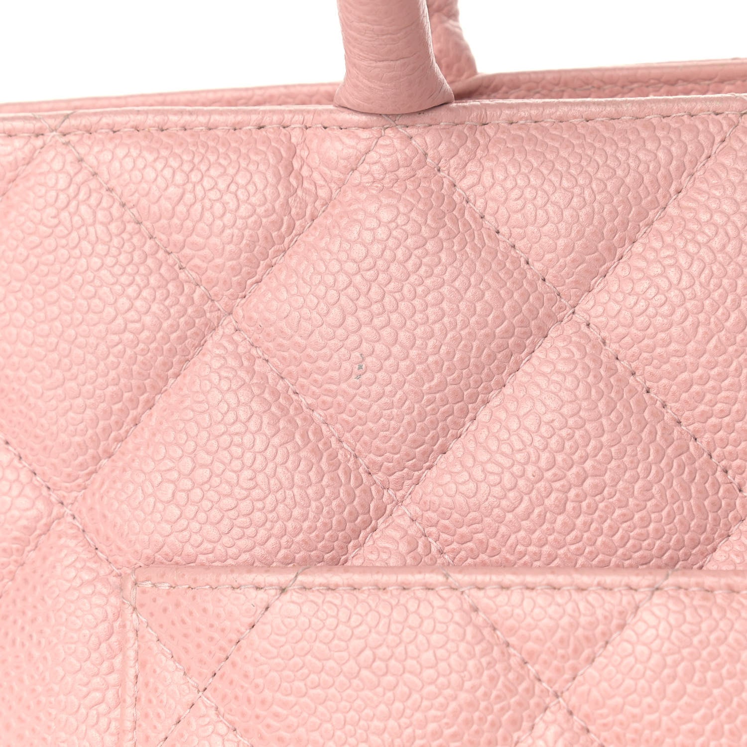 Chanel Caviar Medallion CC Tote Light Pink 13 of 15