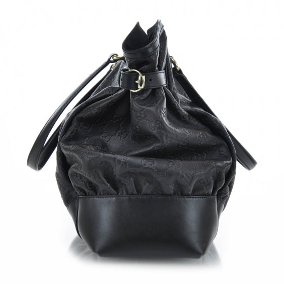 Guccissima Full Moon Tote Black