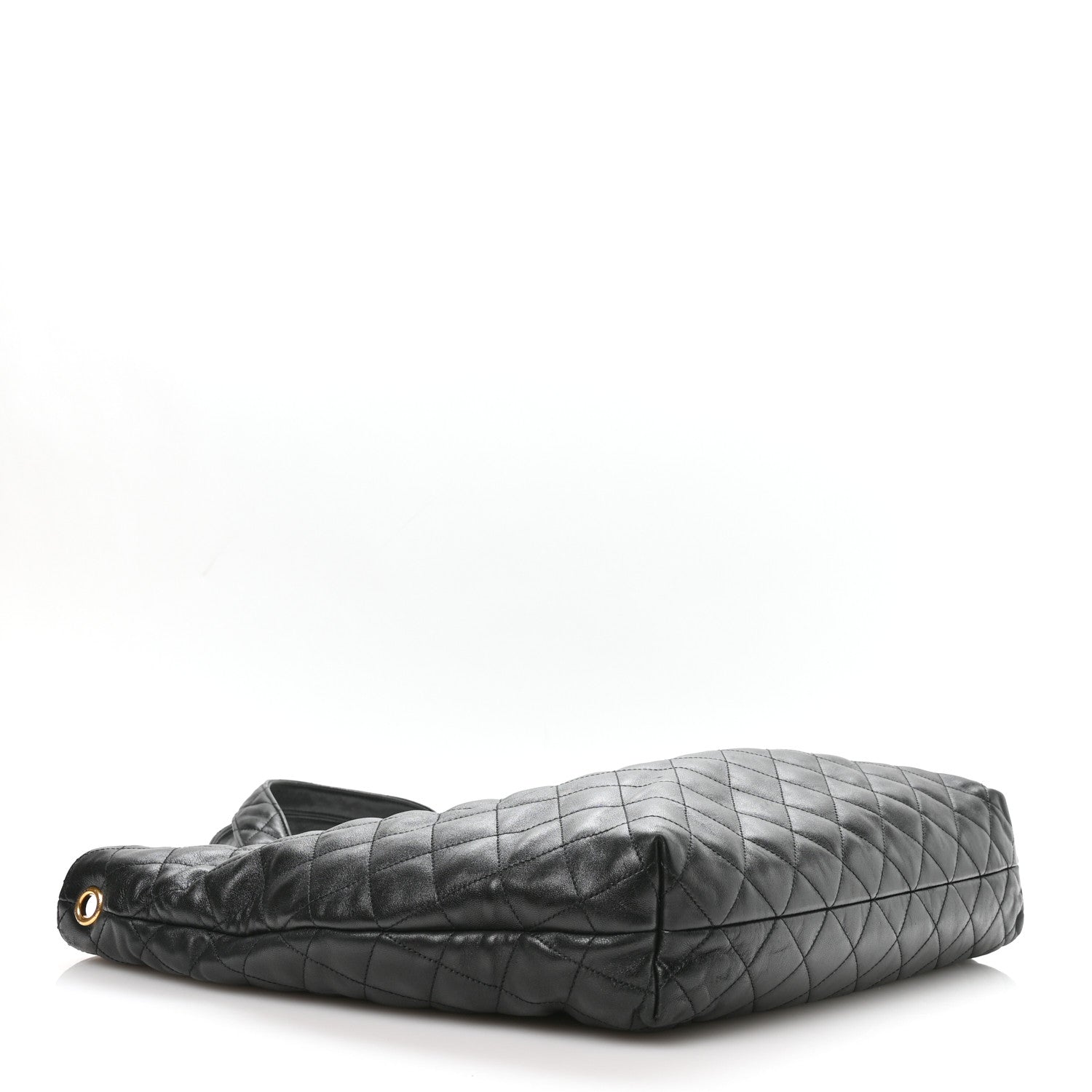 Saint Laurent Lambskin Quilted Maxi Icare Shopping Tote Black 5 of 11