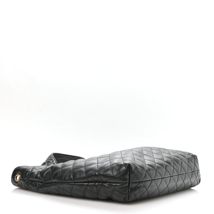 Saint Laurent Lambskin Quilted Maxi Icare Shopping Tote Black 5 of 11
