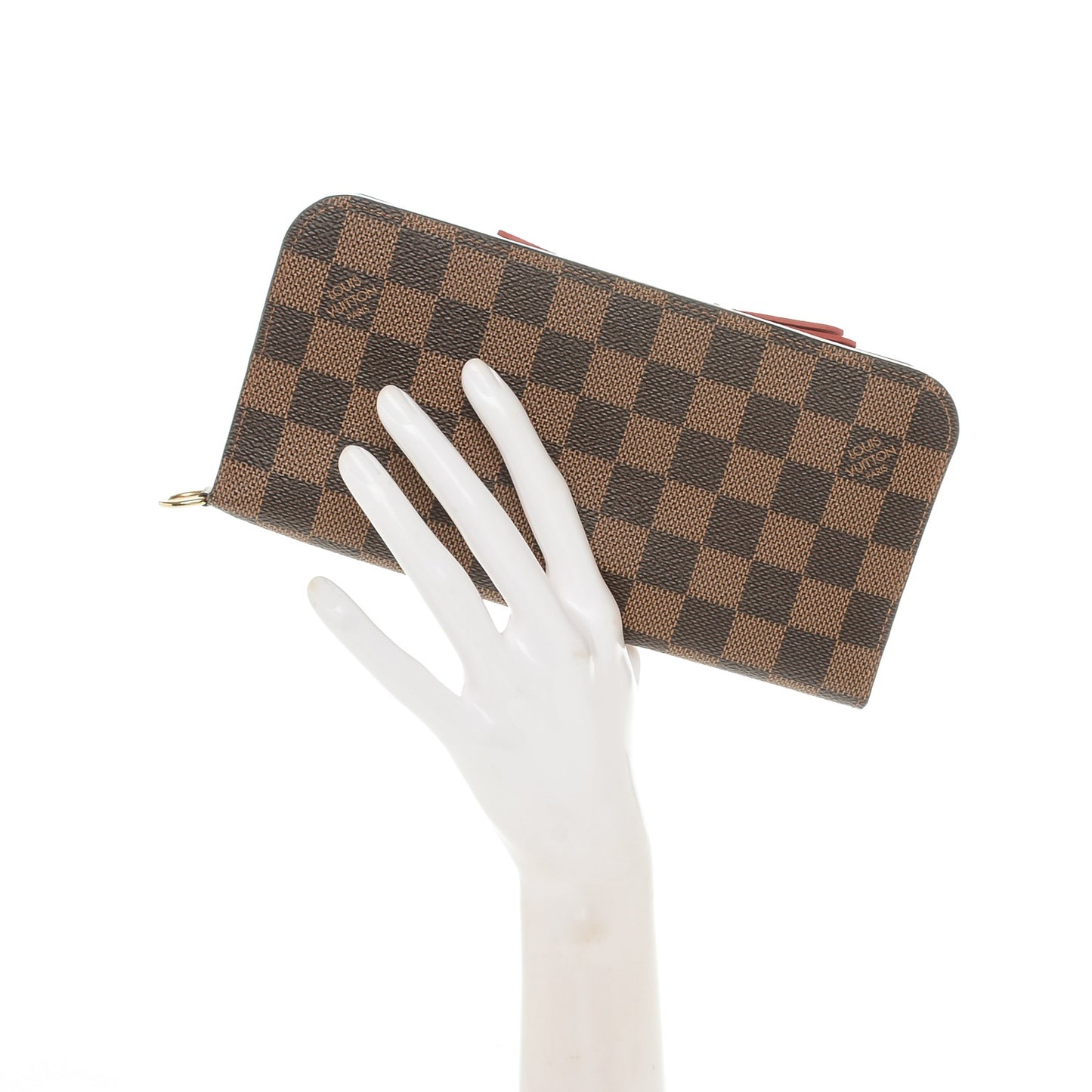 Damier Ebene Insolite Wallet Red