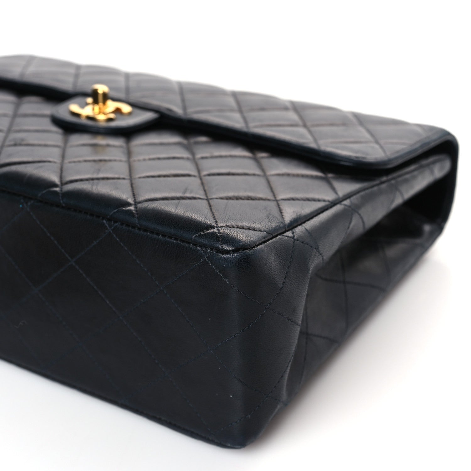 Chanel Lambskin Quilted Jumbo Single Flap Black 10 of 10