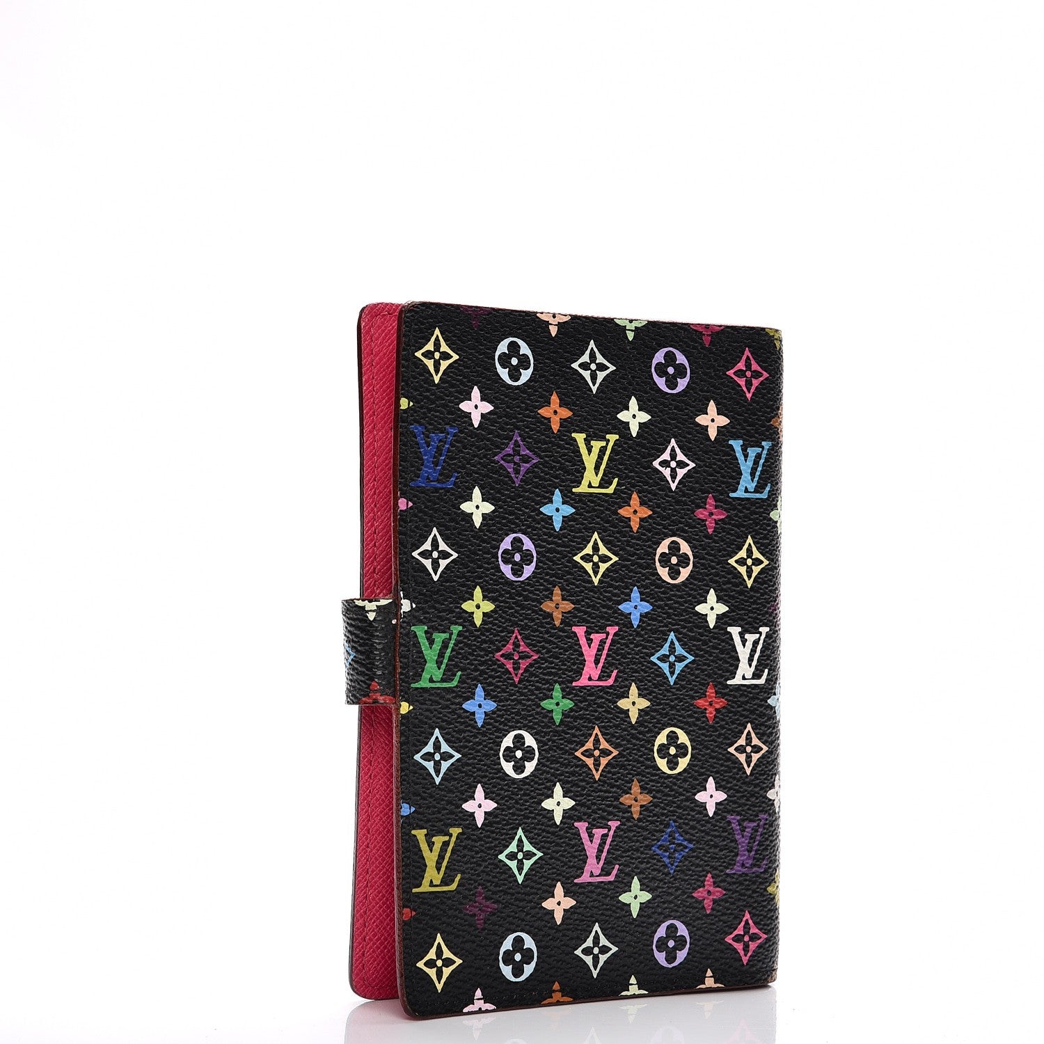 Louis Vuitton Monogram Multicolor Small Ring Agenda Cover Black Grenade 3 of 7