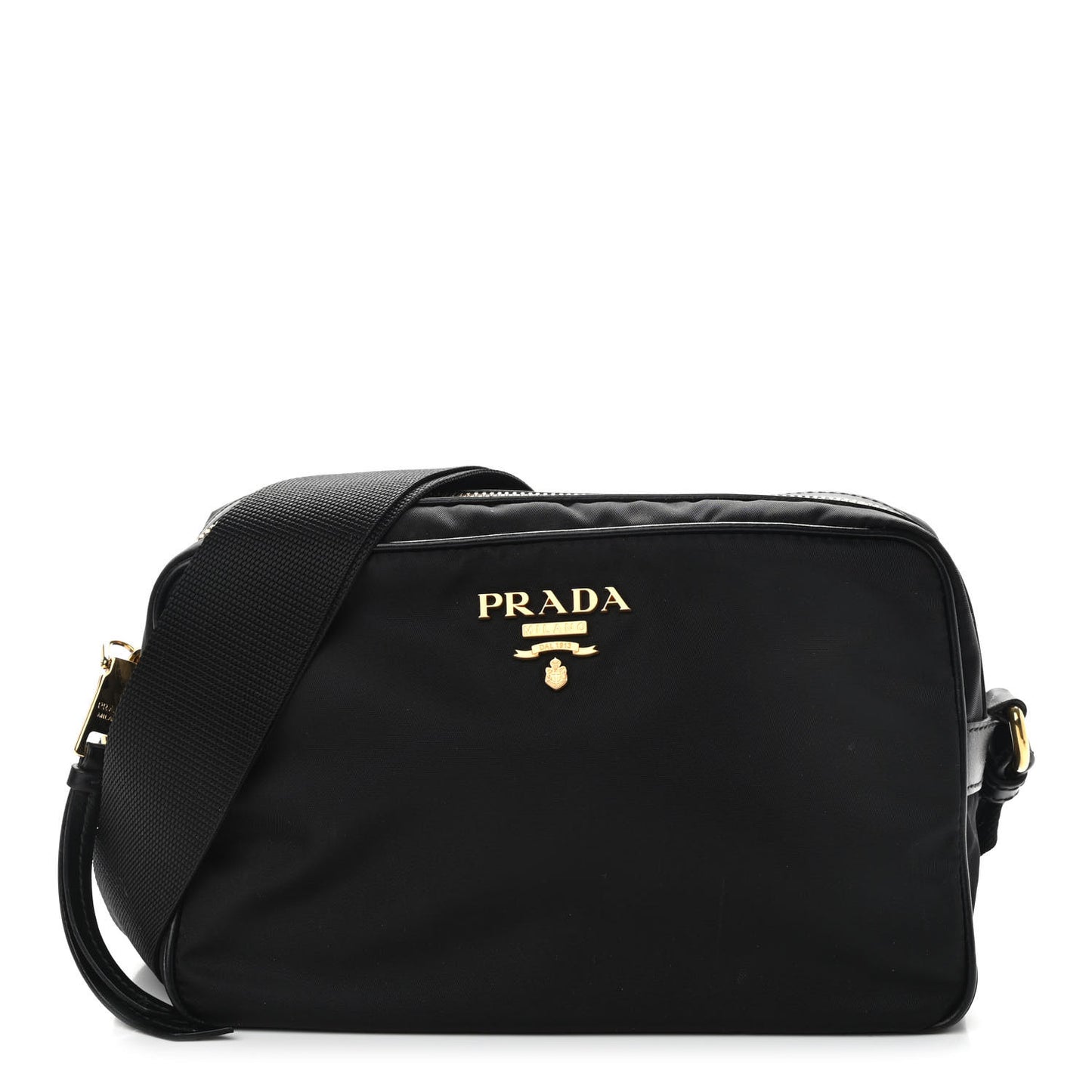 Nylon Tessuto Vela Crossbody Bag Black