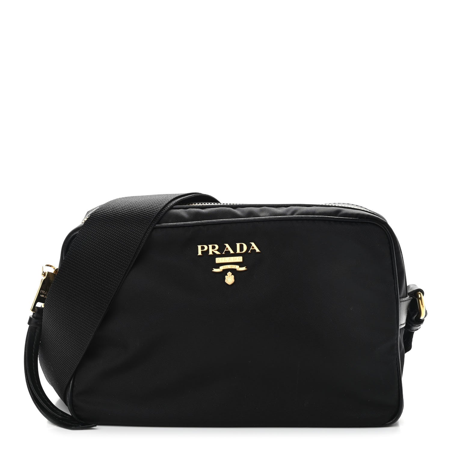 Prada Nylon Tessuto Vela Crossbody Bag Black 1 of 12