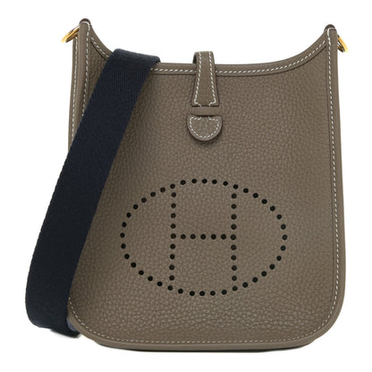 Hermes Taurillon Clemence Amazone Evelyne TPM Etoupe Bleu Indigo 1 of 11