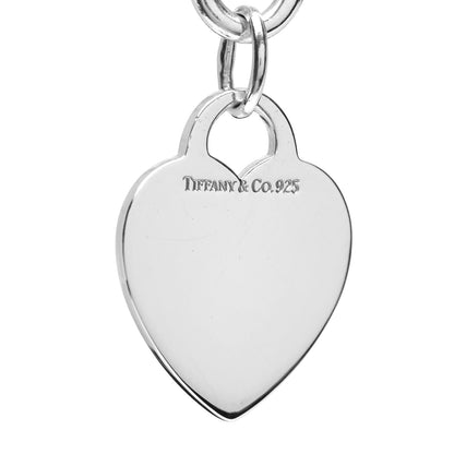 Tiffany Sterling Silver Heart Tag Charm Bracelet 5 of 5